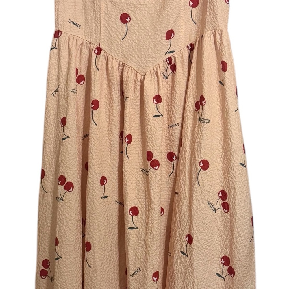 Charming Kids Dress with Cherry Print